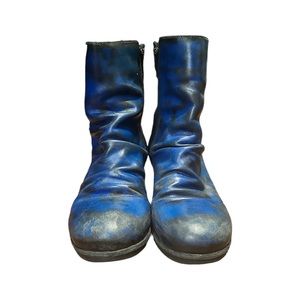 Hand Painted Slouchy Moto Boots Women’s Size 41/US 9.5
